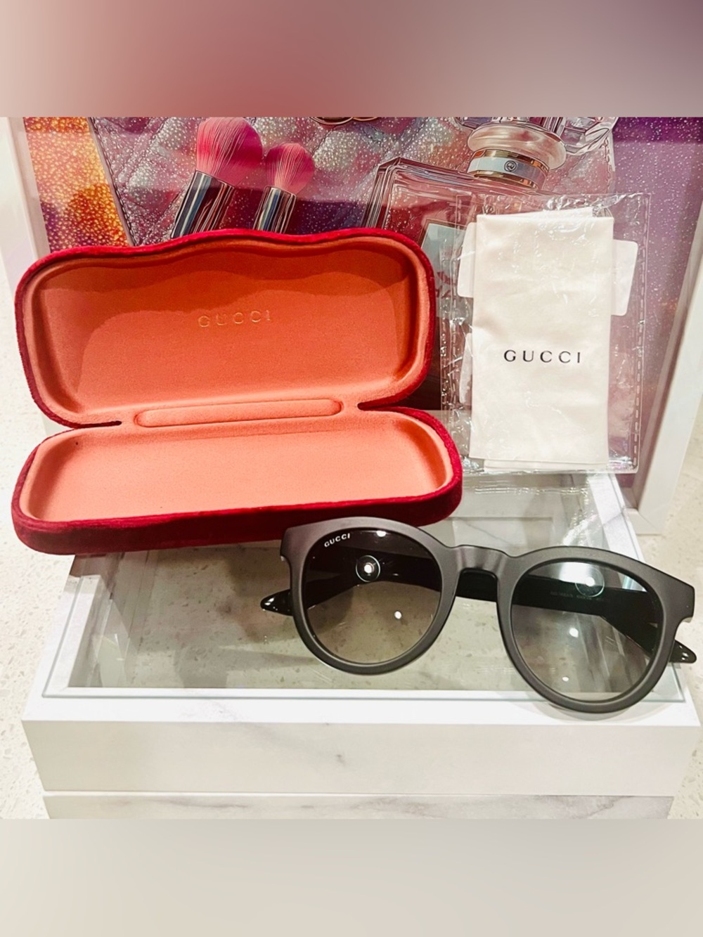 GUCCI Bio Based Round Gradient Sunglasses GG 3653/S EUC - Picture 14 of 14